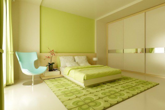 Tươi mát với gam màu xanh tự nhiên