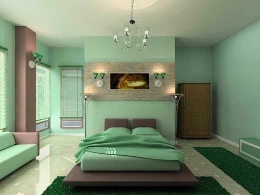 Tươi mát với gam màu xanh tự nhiên