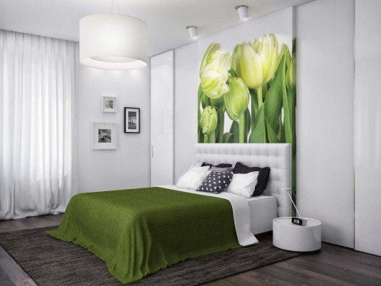 Tươi mát với gam màu xanh tự nhiên