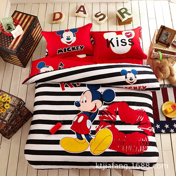 Bộ trải giường micky dễ thương