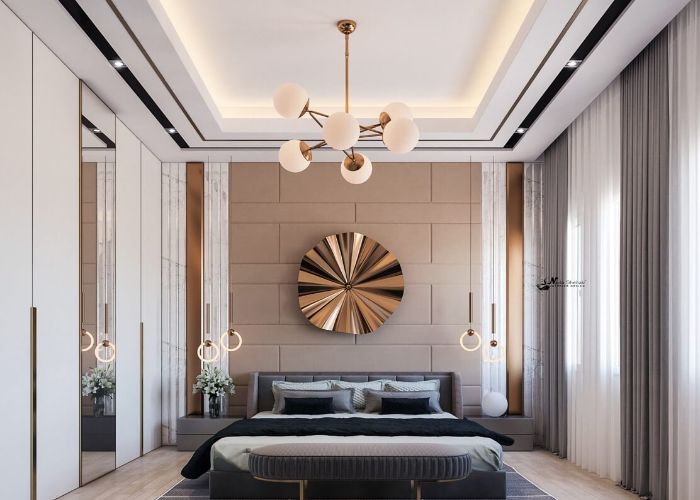 thiết kế trần phòng ngủ