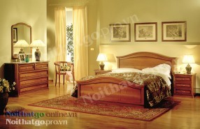 Giường ngủ gỗ tự nhiên TN03
